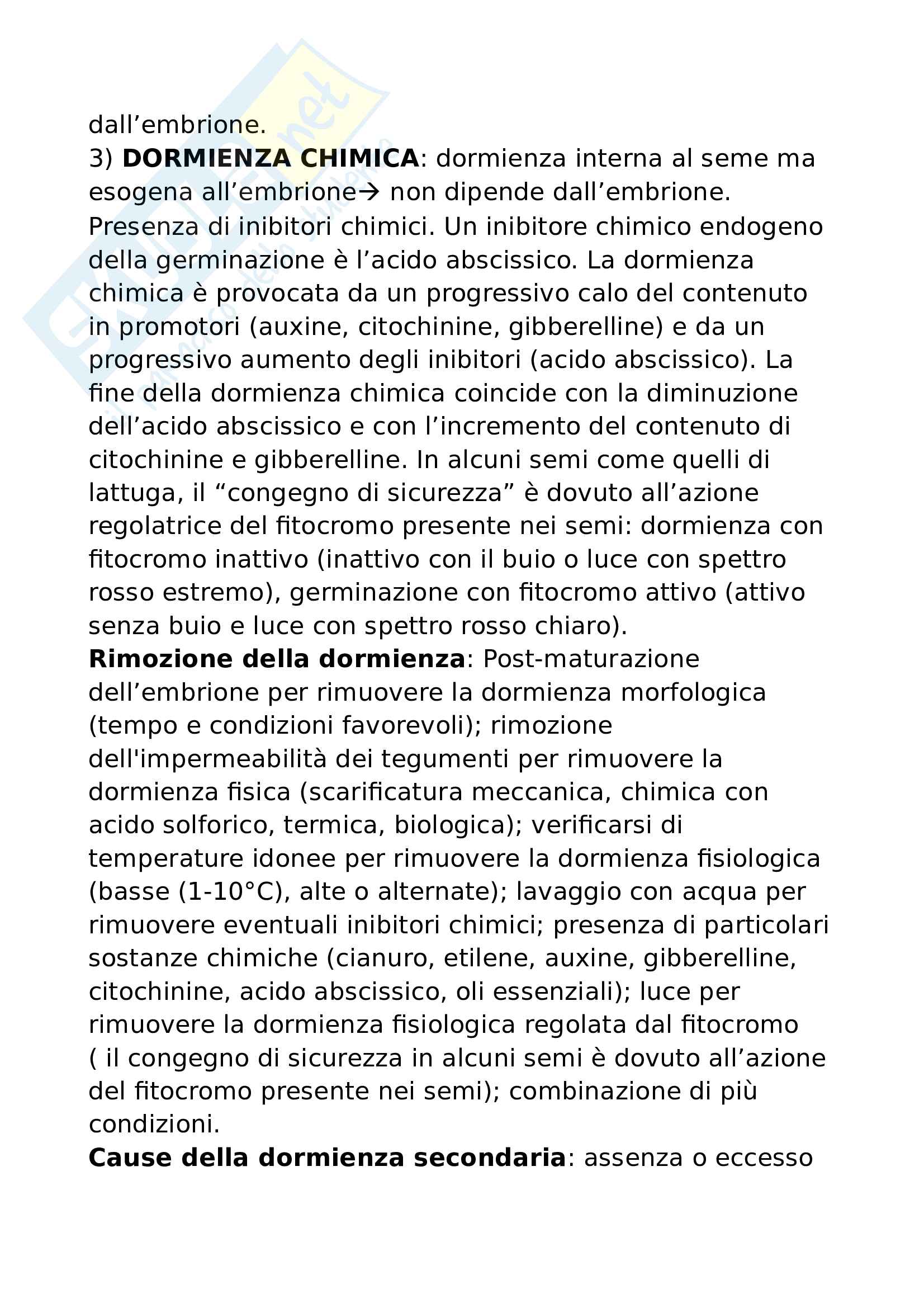 Riassunto della materia d'esame Produzioni delle sementi Pag. 6