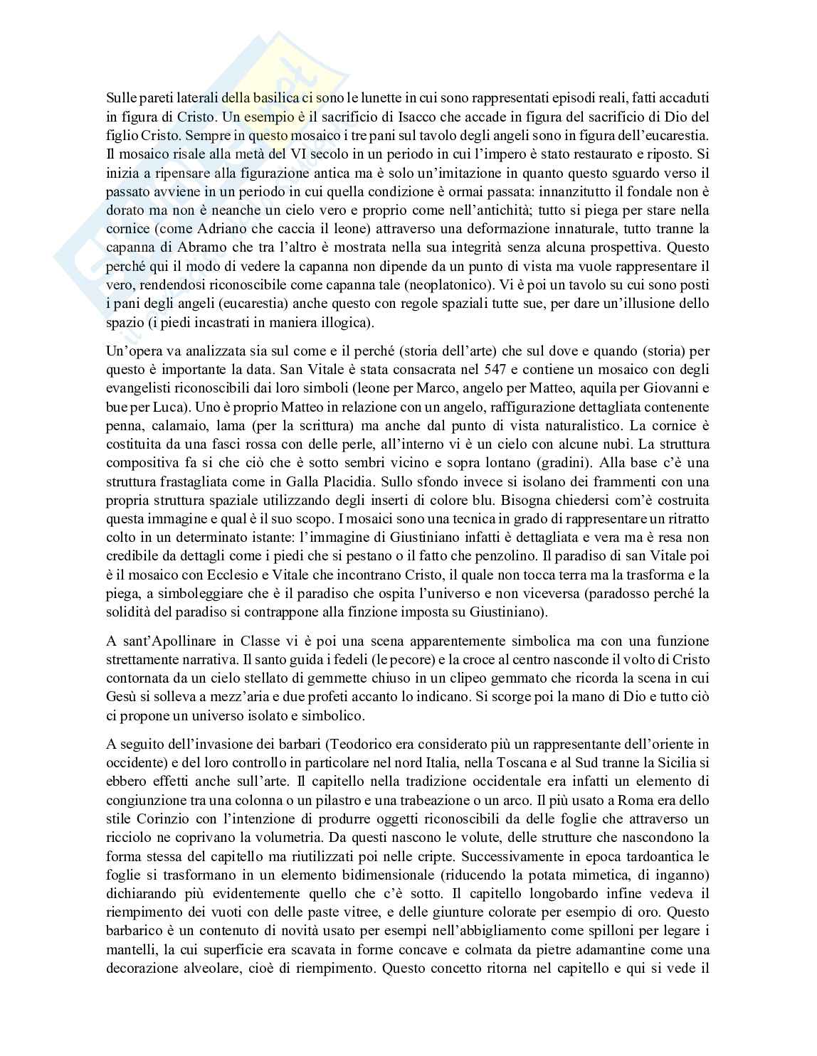 Riassunto esame Storia dell'arte medievale, Prof. Volpe Alessandro, libro consigliato Arte nel tempo, De Vecchi, Cerchiari Pag. 11
