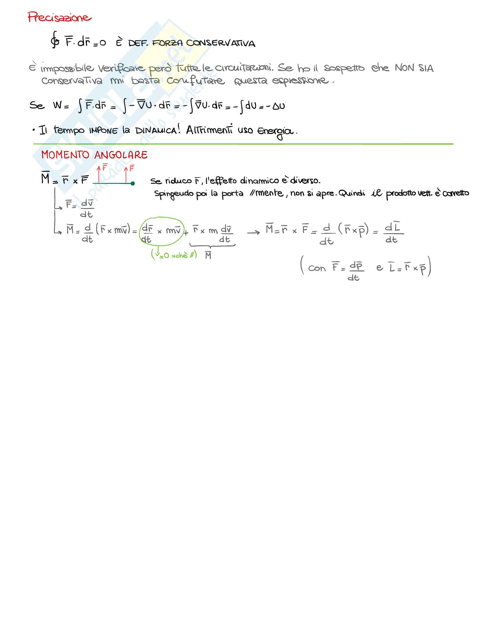 Fisica I - Cinematica, dinamica e gravitazione Pag. 26