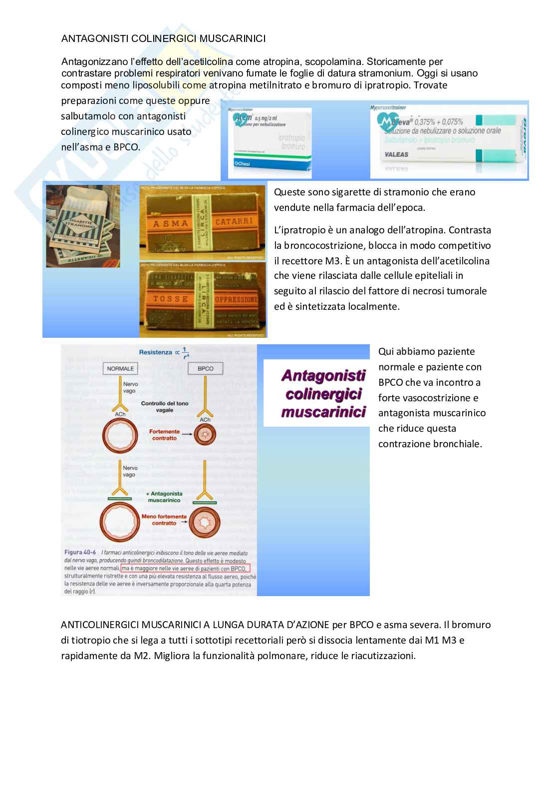 Esame di Farmacoterapia 1 - parte 6 Pag. 1