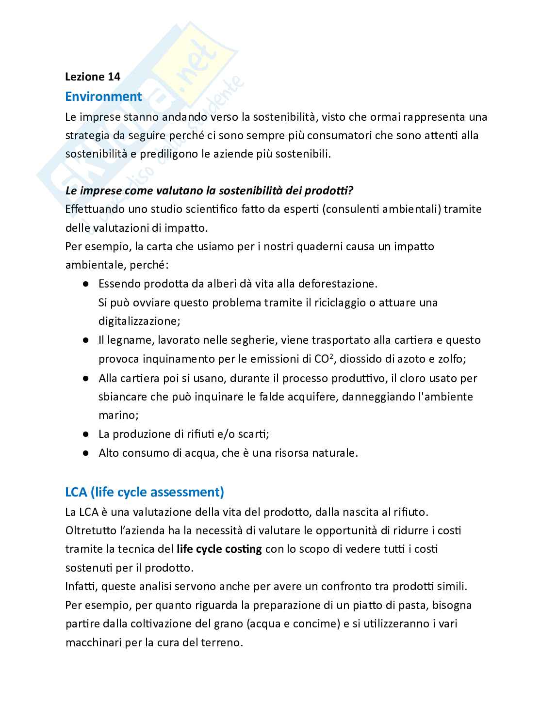 Risorse e ambiente - Parte 6 - Strumenti e criteri per la sostenibilità dei prodotti Pag. 1