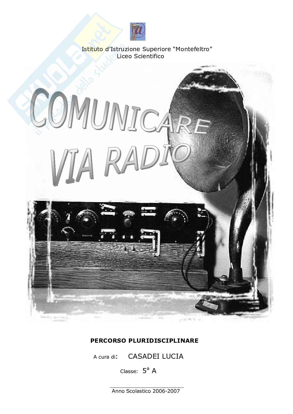 Comunicare via radio Pag. 1