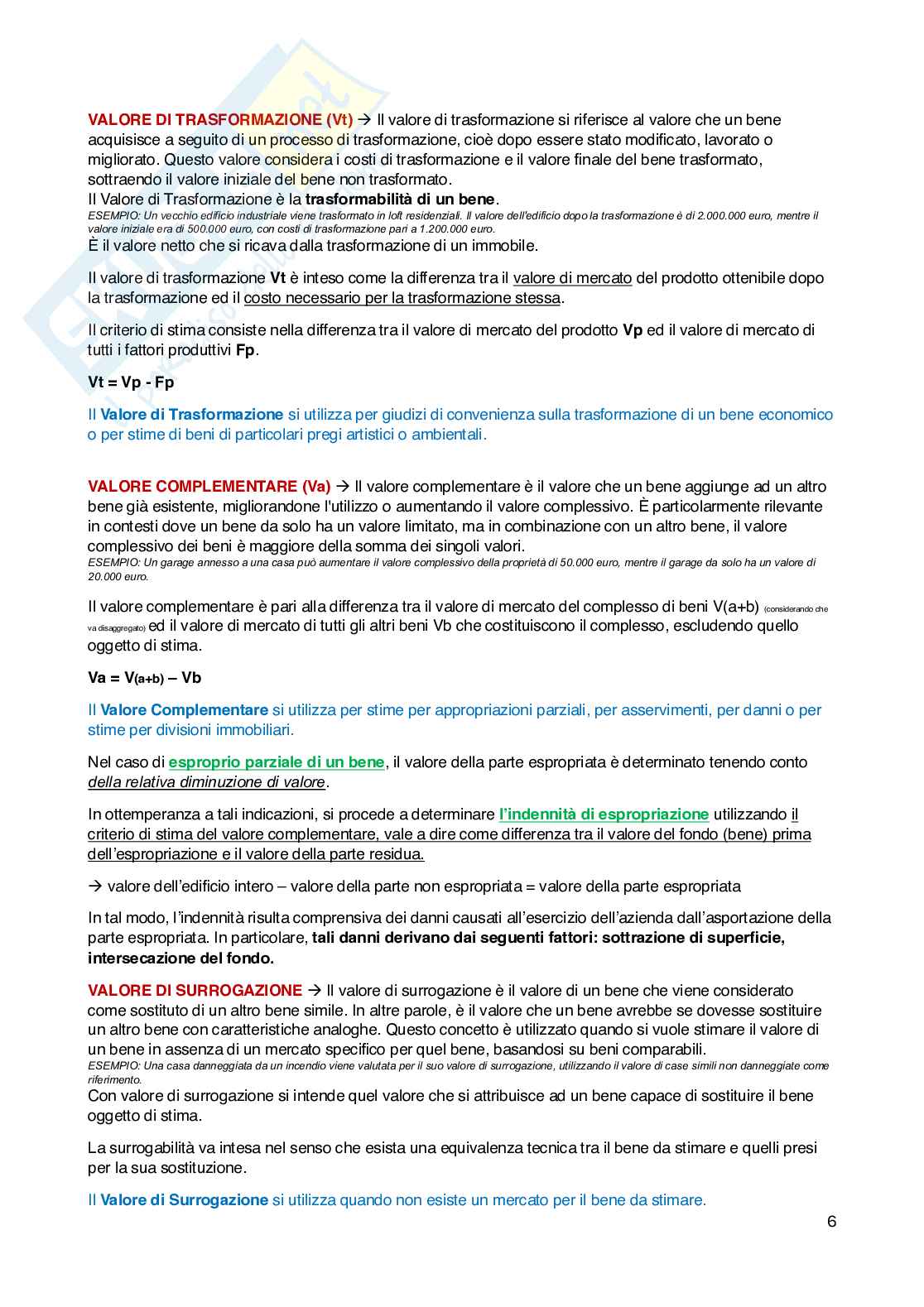 Appunti estimo  Pag. 6