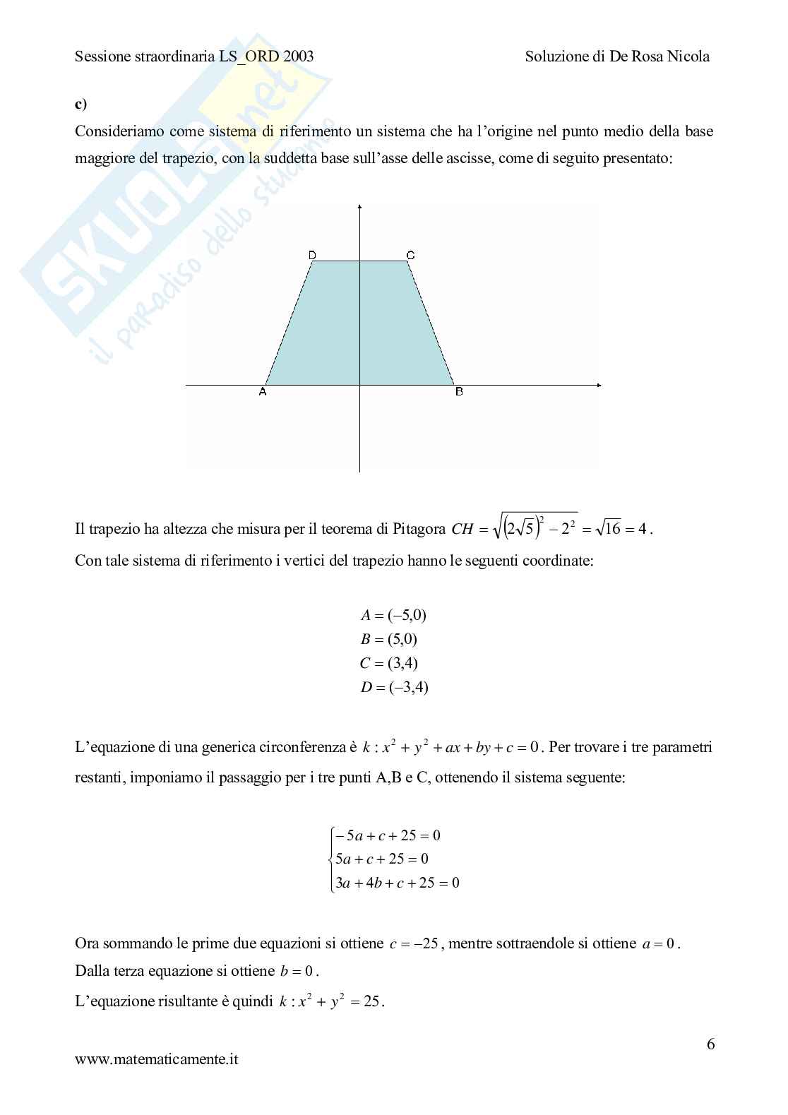 2003 - liceo scientifico di ordinamento sessione straordinaria Pag. 6