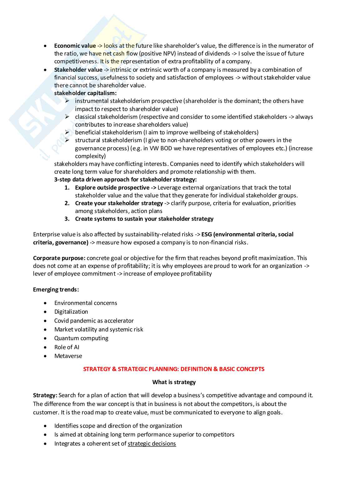 Appunti completi del corso di Strategy e marketing  Pag. 2