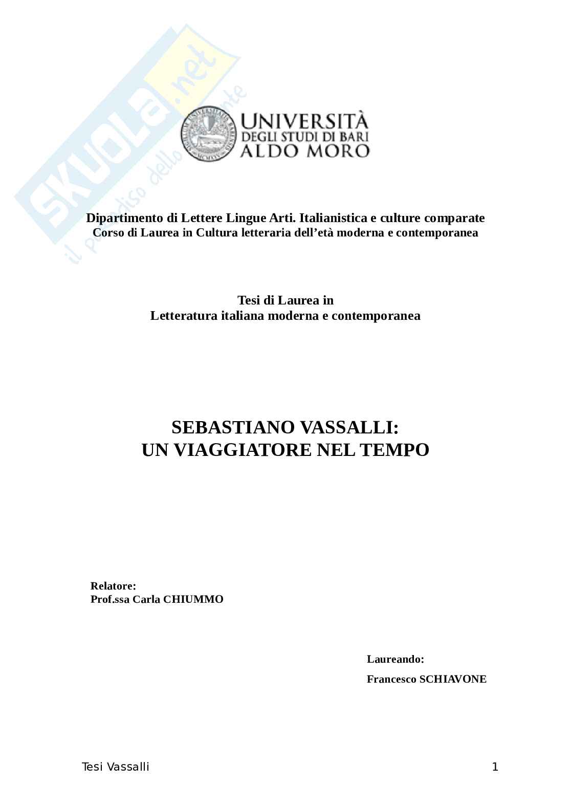 Sebastiano Vassalli Un Viaggiatore Nel Tempo