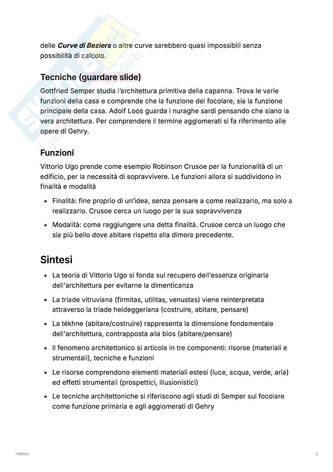 Riassunto esame Fondamenti della rappresentazione, Prof. Papi Daniele Giovanni, libro consigliato I luoghi di Dedalo, Ugo Pag. 6