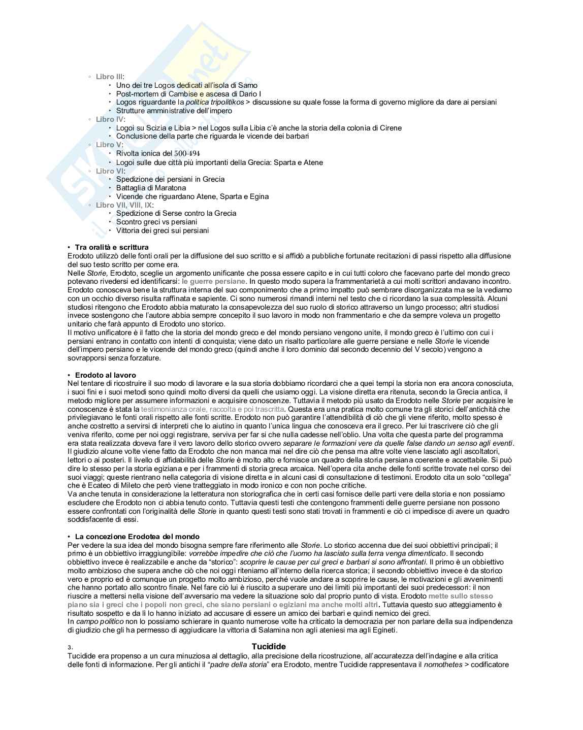 Introduzione alla storiografia greca  Pag. 2