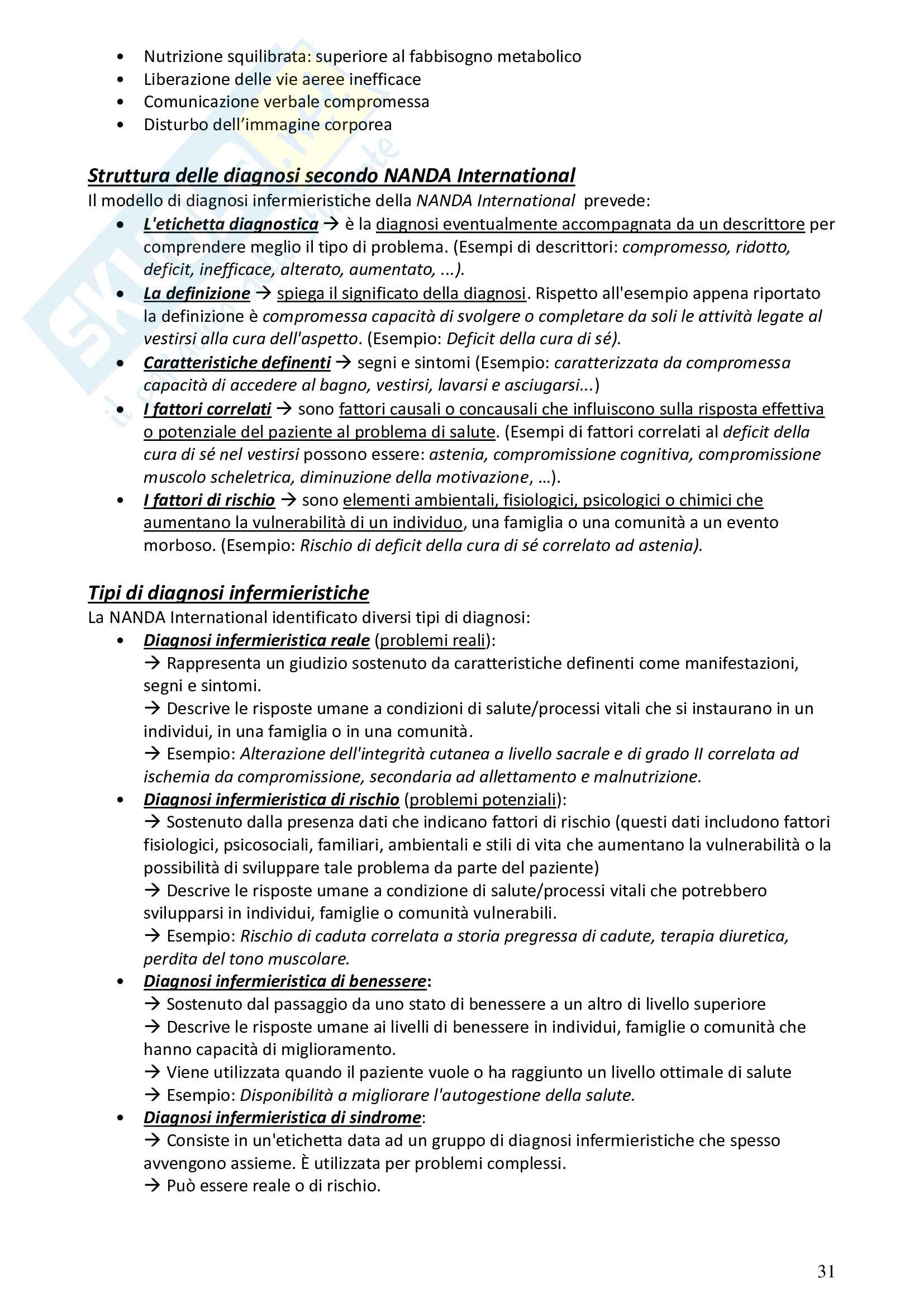 Metodologia clinica infermieristica Pag. 31