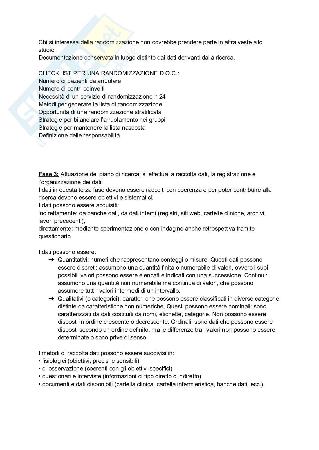 Infermieristica applicata alla ricerca EBN Pag. 11