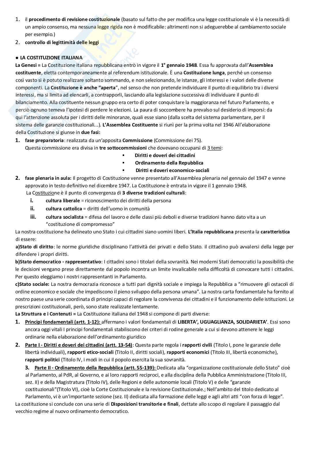 Riassunto esame Istituzioni di diritto pubblico, Prof. Allegri Maria Romana, libro consigliato Manuale di diritto Pubblico, Bin, Pitruzzella Pag. 61