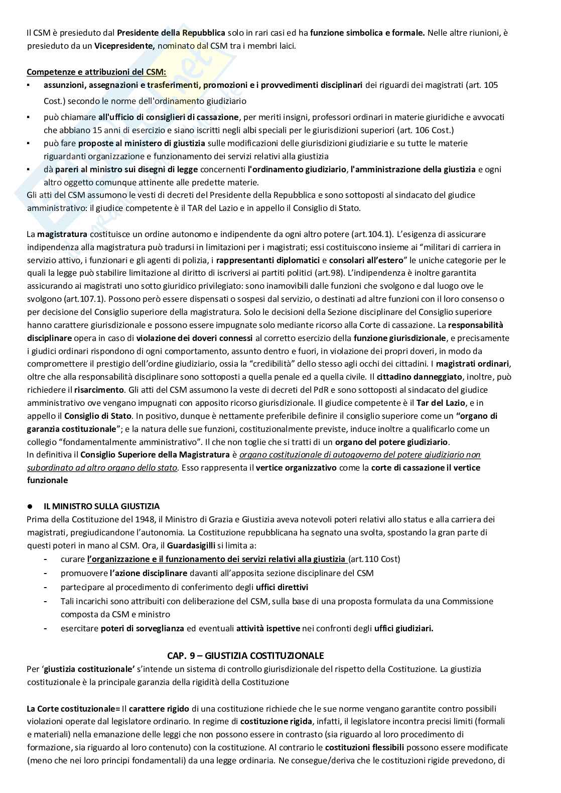 Riassunto esame Istituzioni di diritto pubblico, Prof. Allegri Maria Romana, libro consigliato Manuale di diritto Pubblico, Bin, Pitruzzella Pag. 91