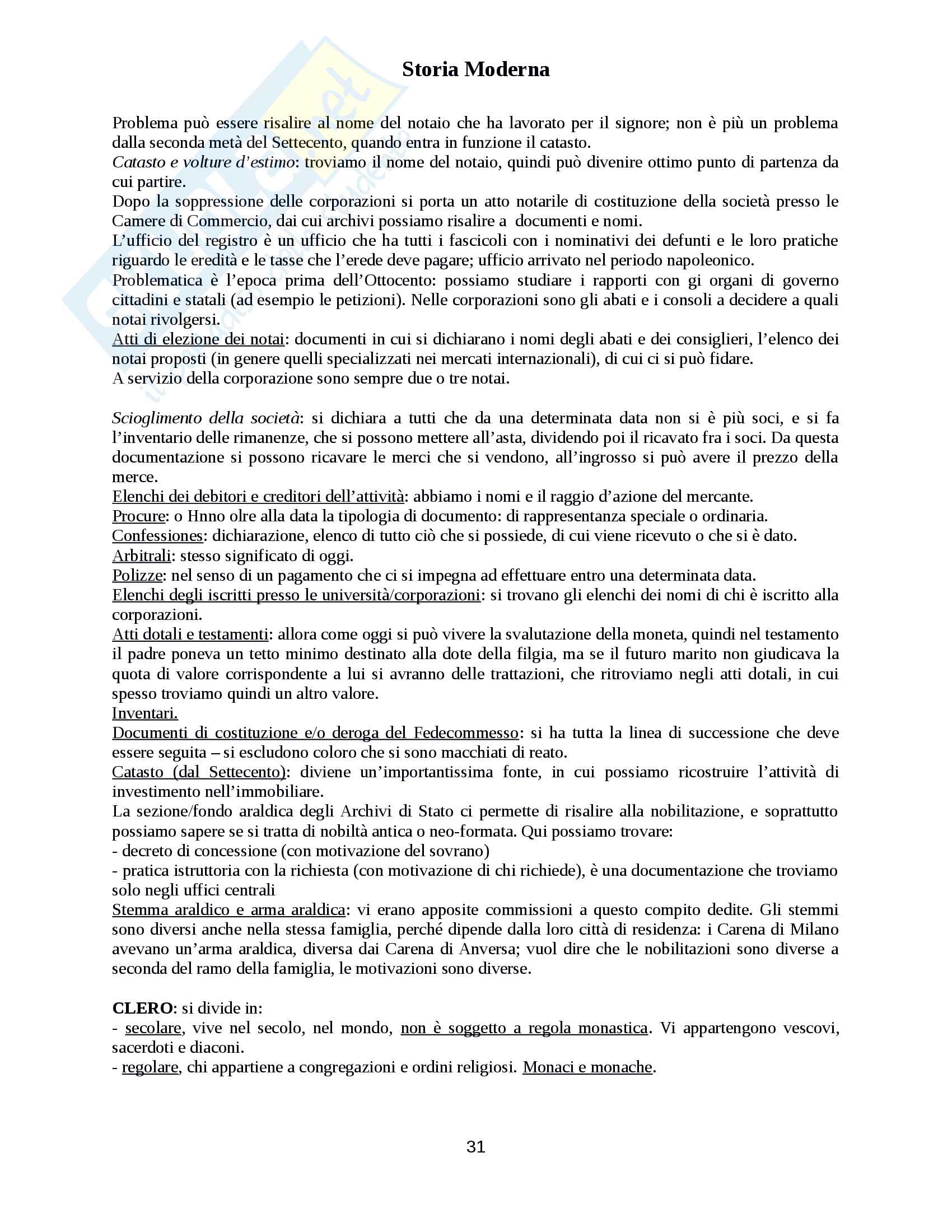 Appunti Storia Moderna Pag. 31