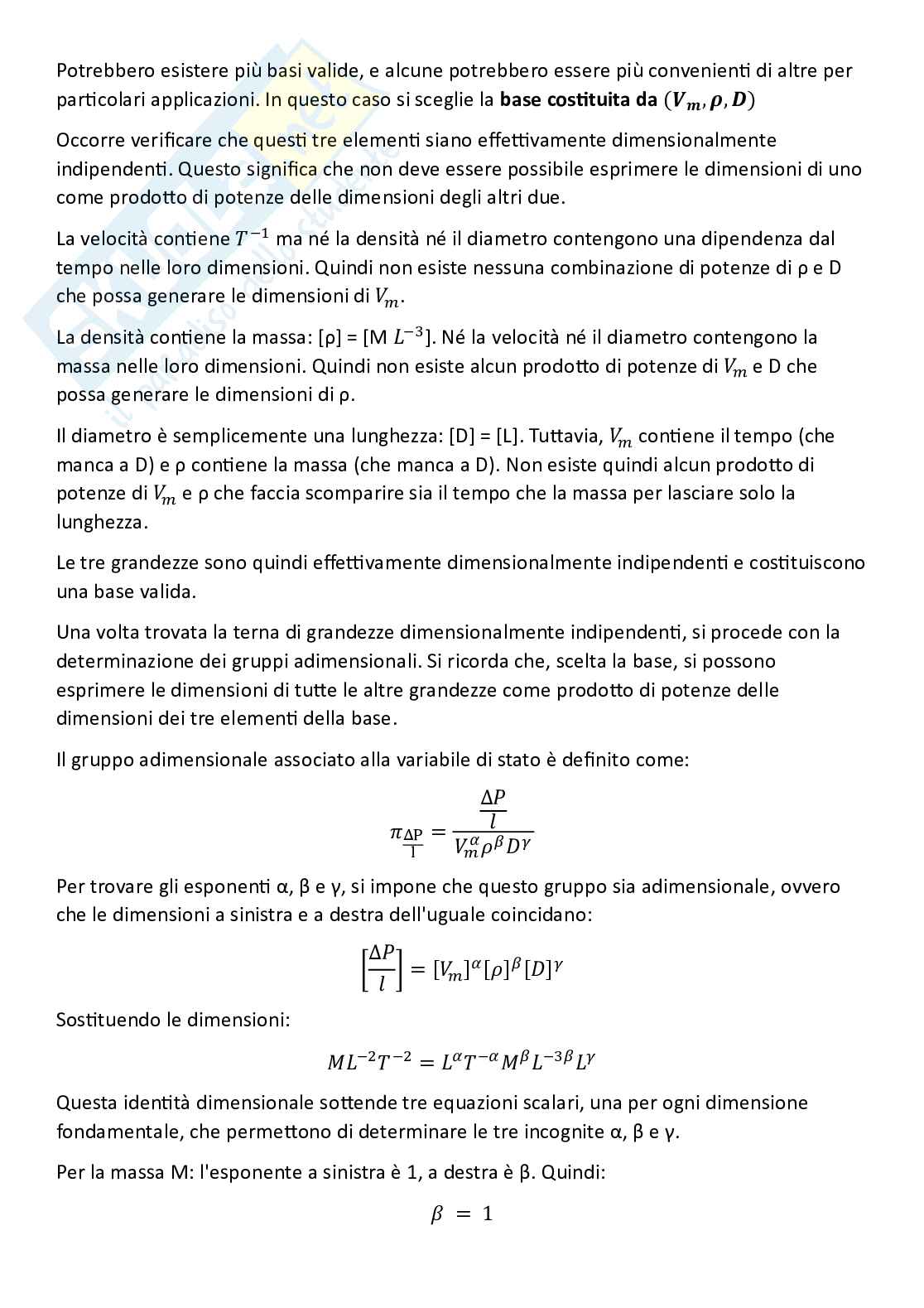 Meccanica dei fluidi, parte 7 - Moto in condotta tra due serbatoi, fluidi reali, perdite e determinazione cadente J Pag. 21