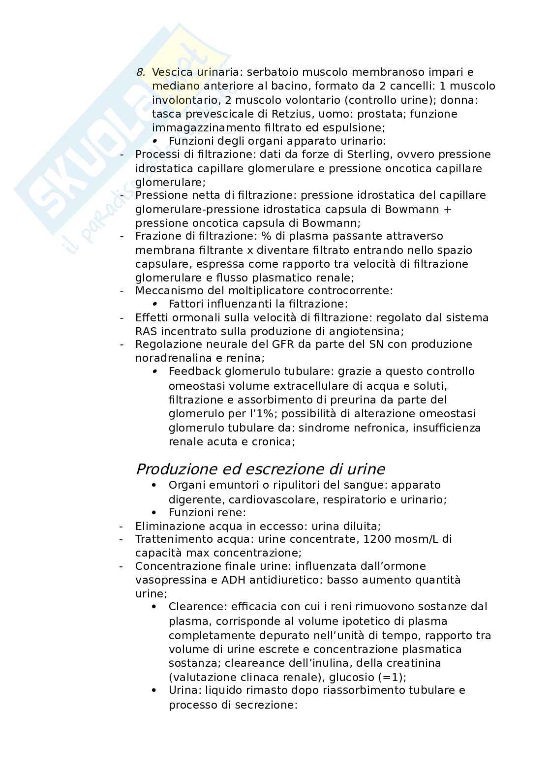 Fisiologia umana Pag. 16