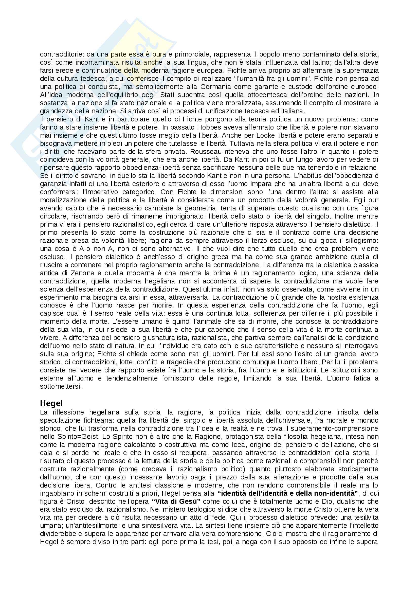 Riassunto esame di Storia delle dottrine politiche, libro consigliato Manuale di storia del pensiero politico di Carlo Galli Pag. 46