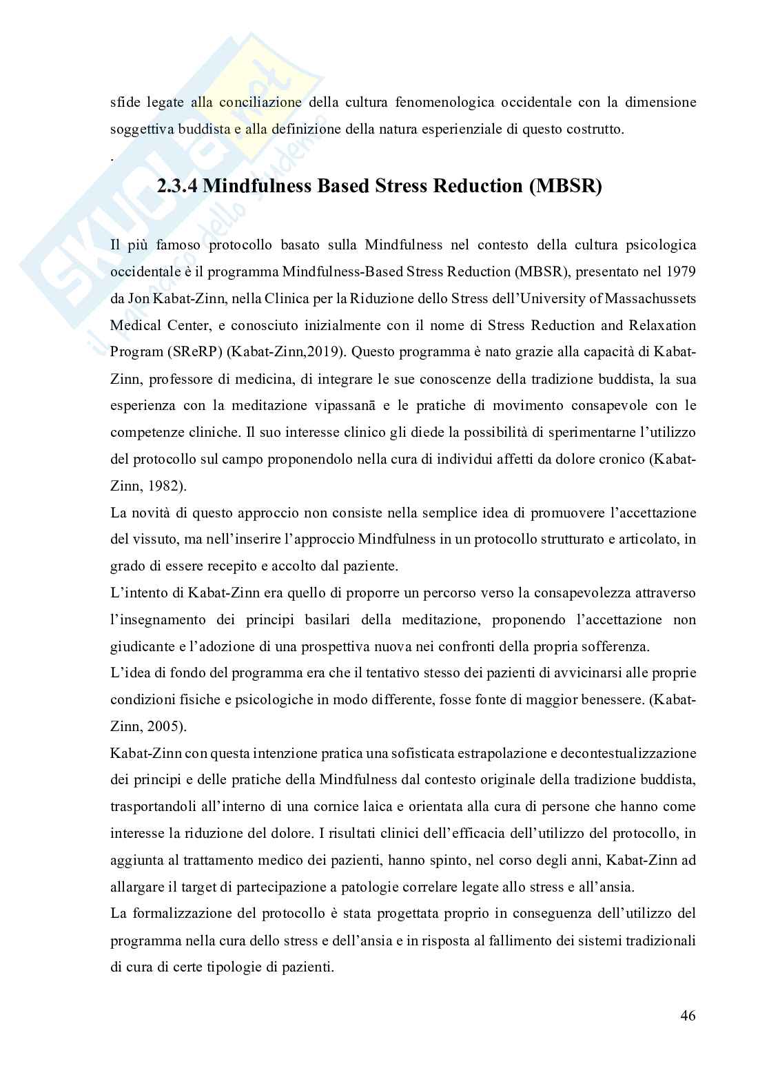 Protocolli Mindfulness per la riduzione dello Stress lavoro-correlato Pag. 46