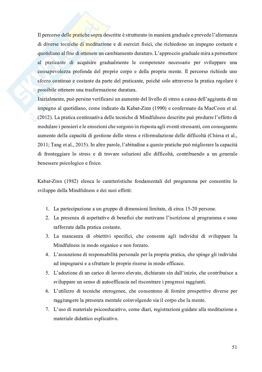 Protocolli Mindfulness per la riduzione dello Stress lavoro-correlato Pag. 51
