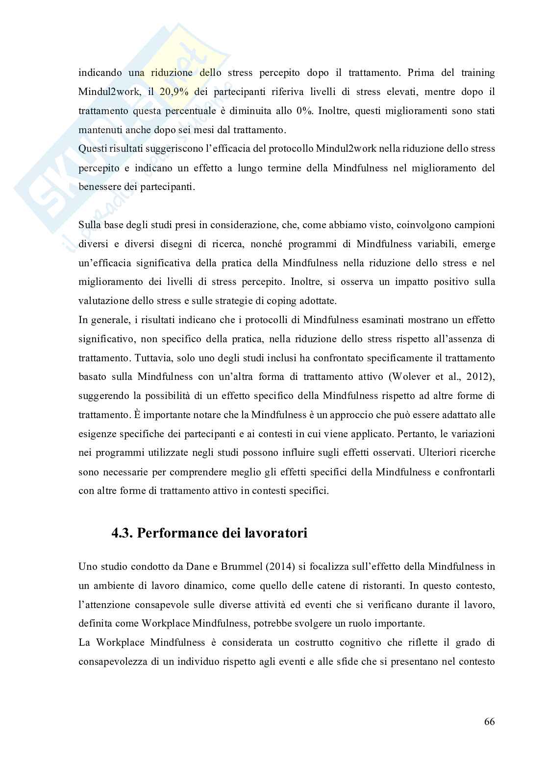 Protocolli Mindfulness per la riduzione dello Stress lavoro-correlato Pag. 66