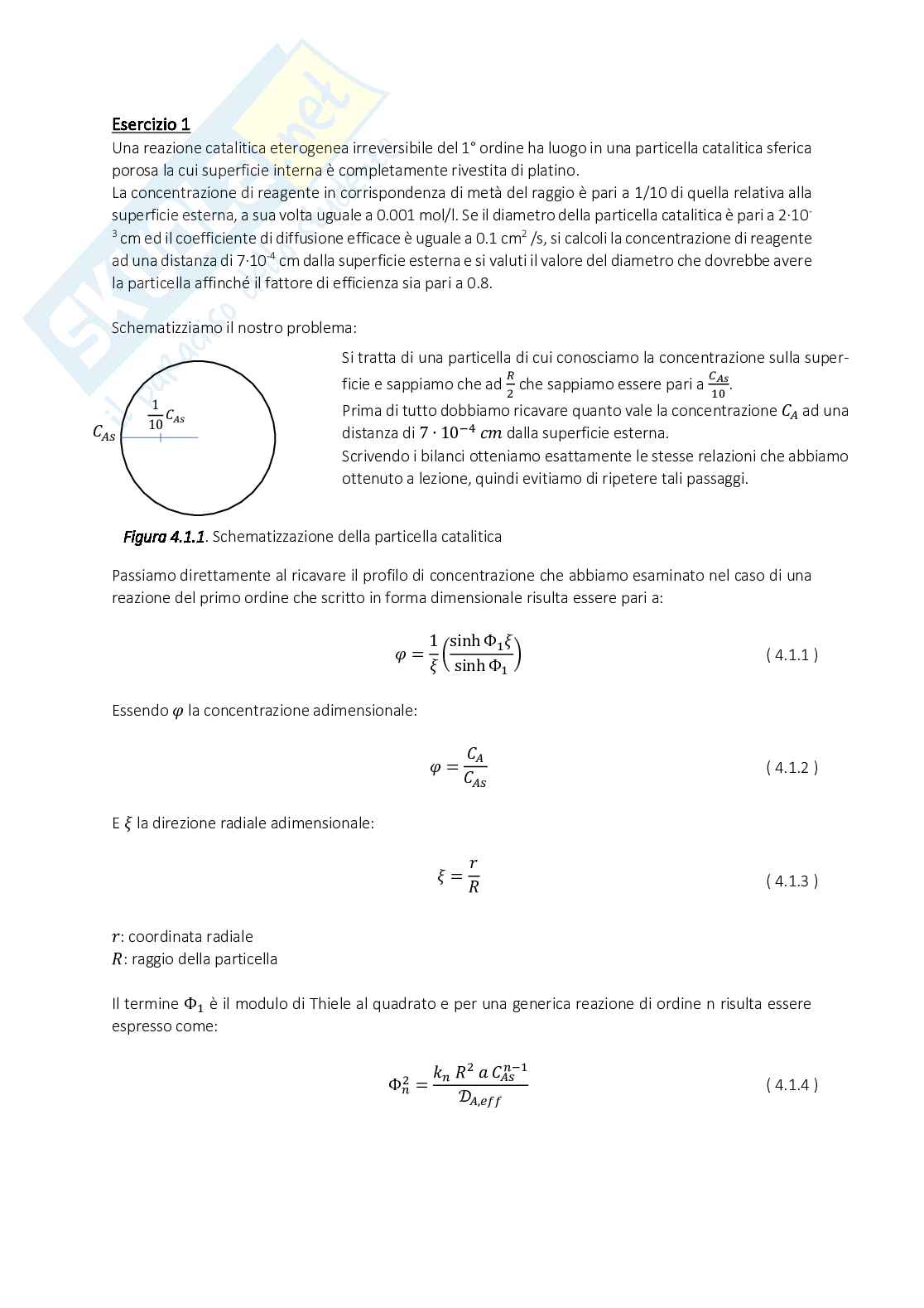 Esercitazione 4 Fenomeni di trasporto Pag. 2