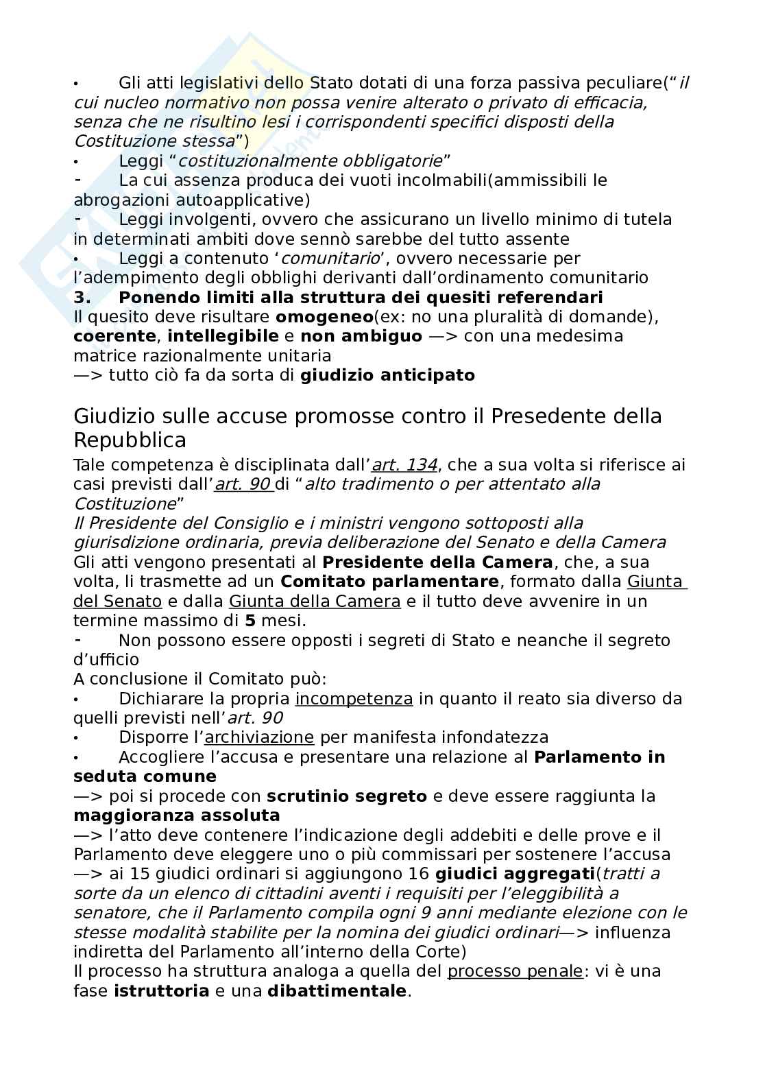 Riassunto esame Diritto costituzionale, Prof. Fontana Giampaolo, libro consigliato Lezioni di giustizia costituzionale (aggiornato da G.Fontana, VII edizione 2022), Cicconetti Pag. 31