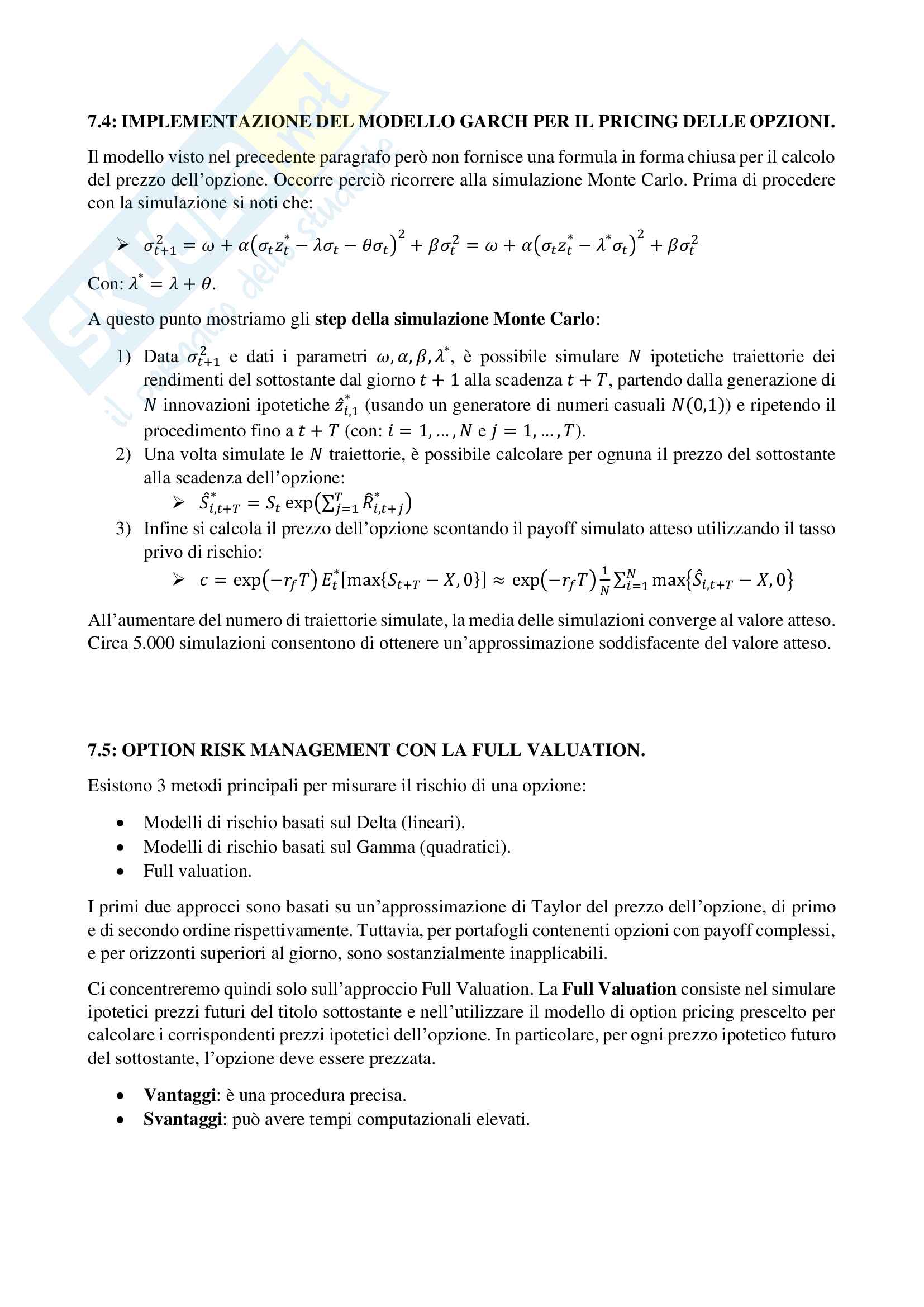Econometria del rischio - Appunti Pag. 36