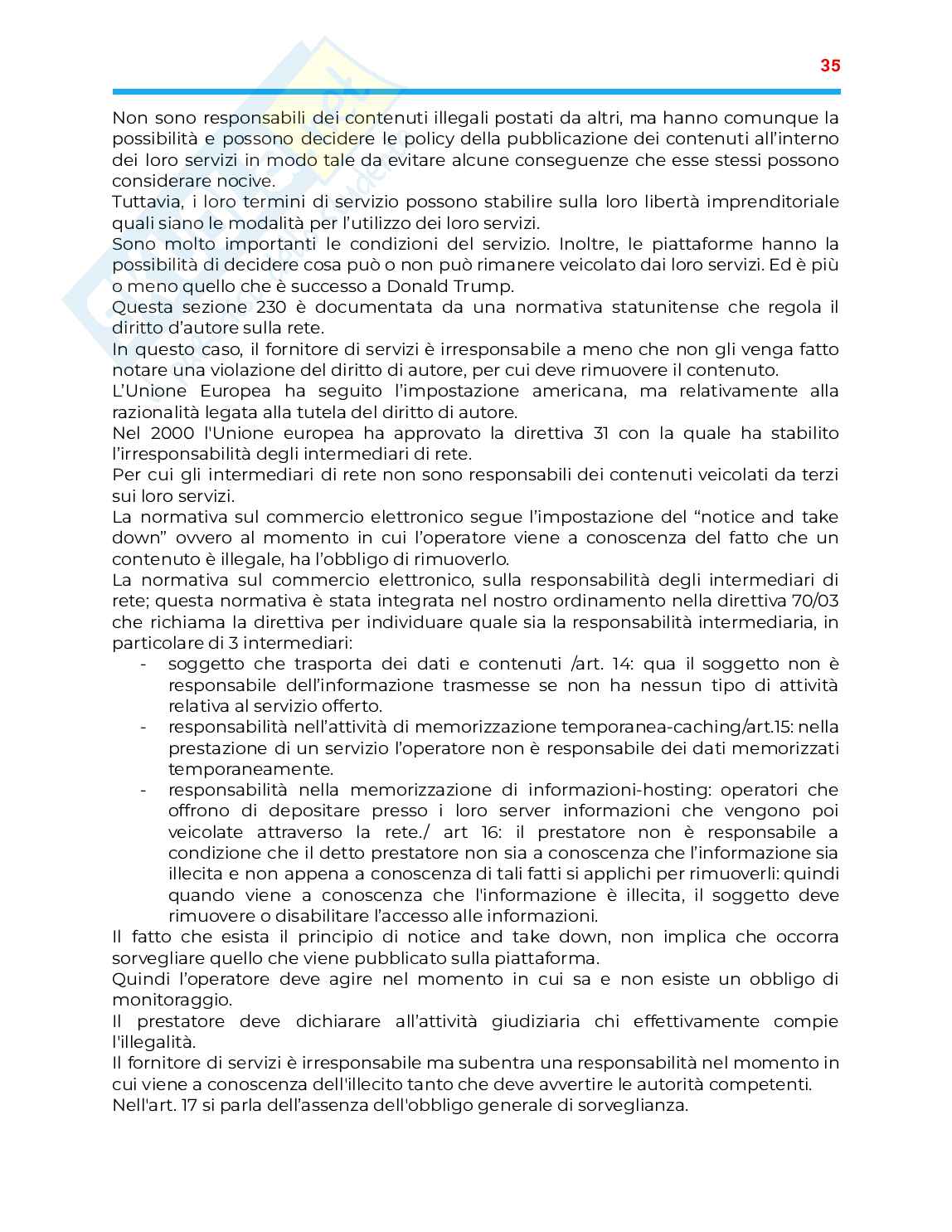 Appunti Corso di Diritto dell Informazione e della Comunicazione Pag. 36