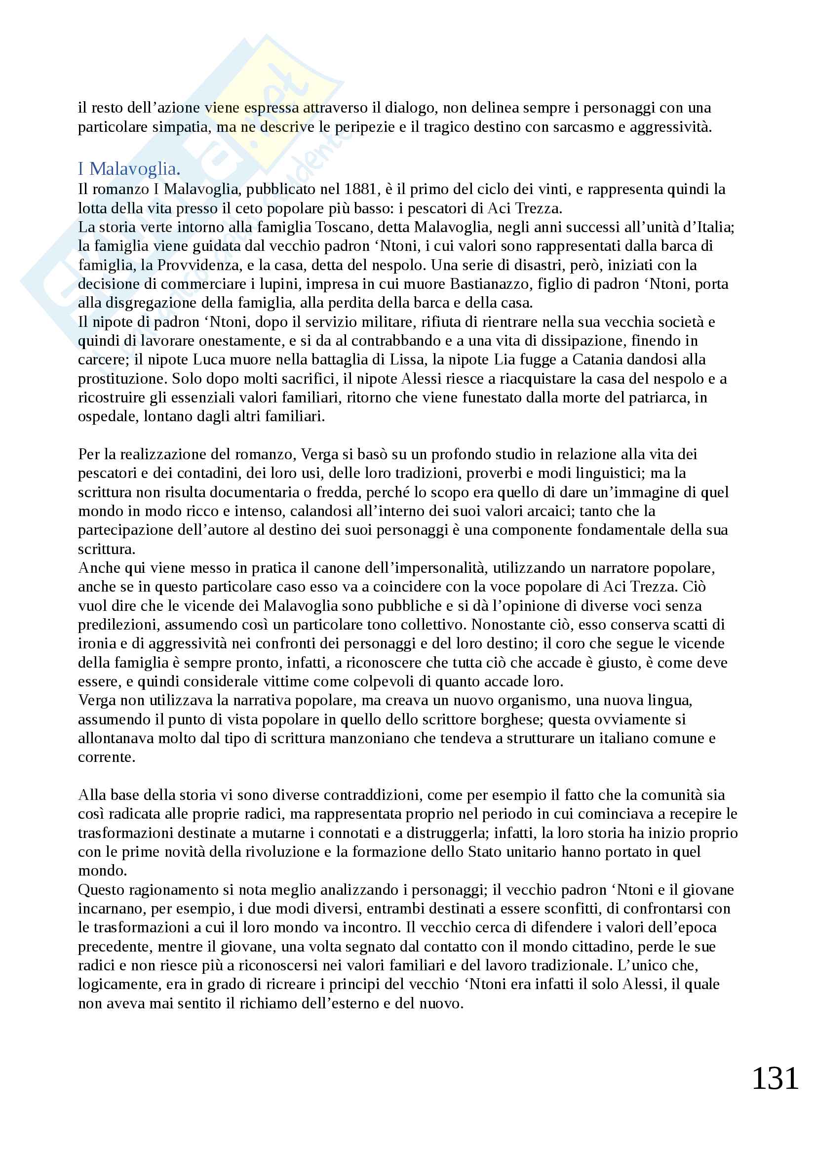 Letteratura italiana Pag. 131