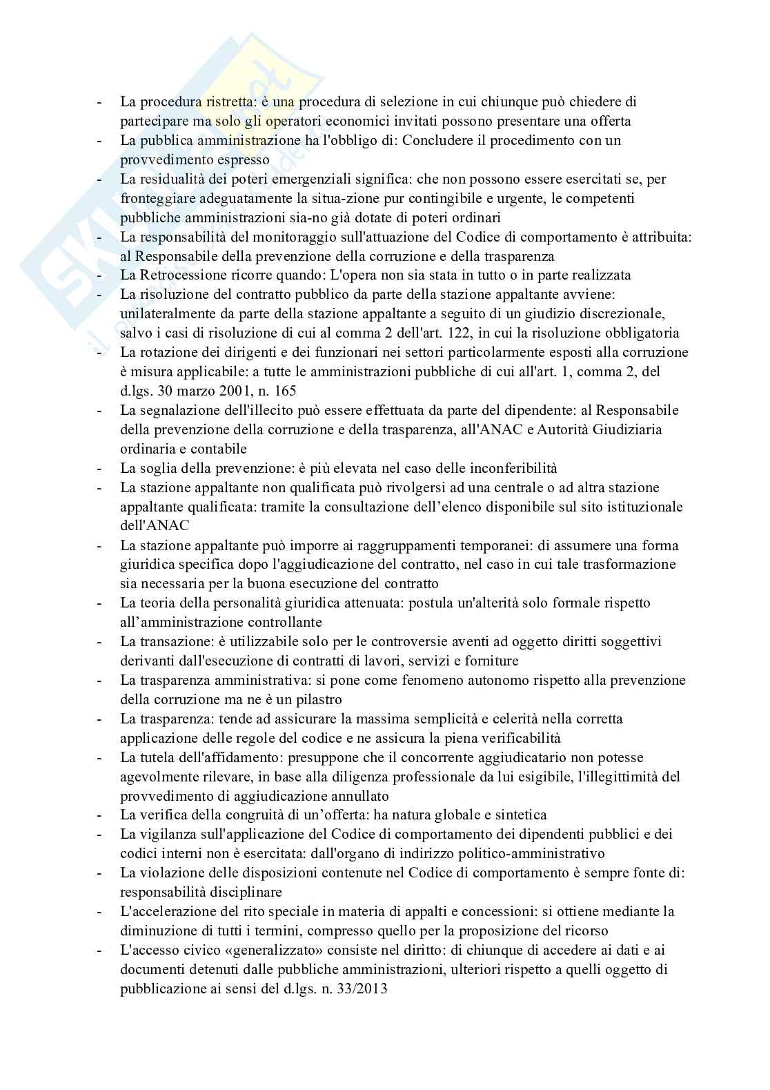 Paniere esame Contratti pubblici e prevenzione della corruzione Pag. 11