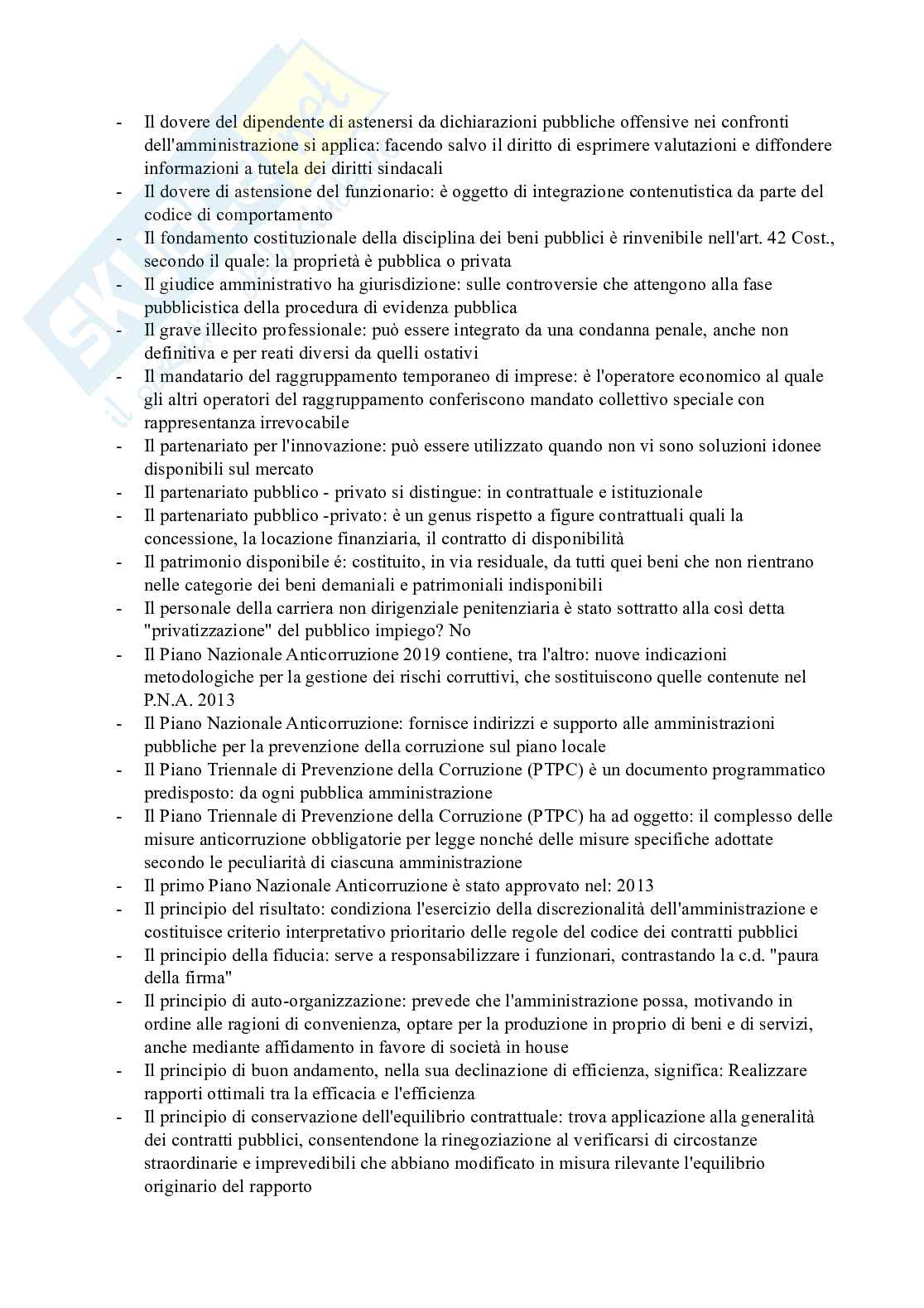 Paniere esame Contratti pubblici e prevenzione della corruzione Pag. 6