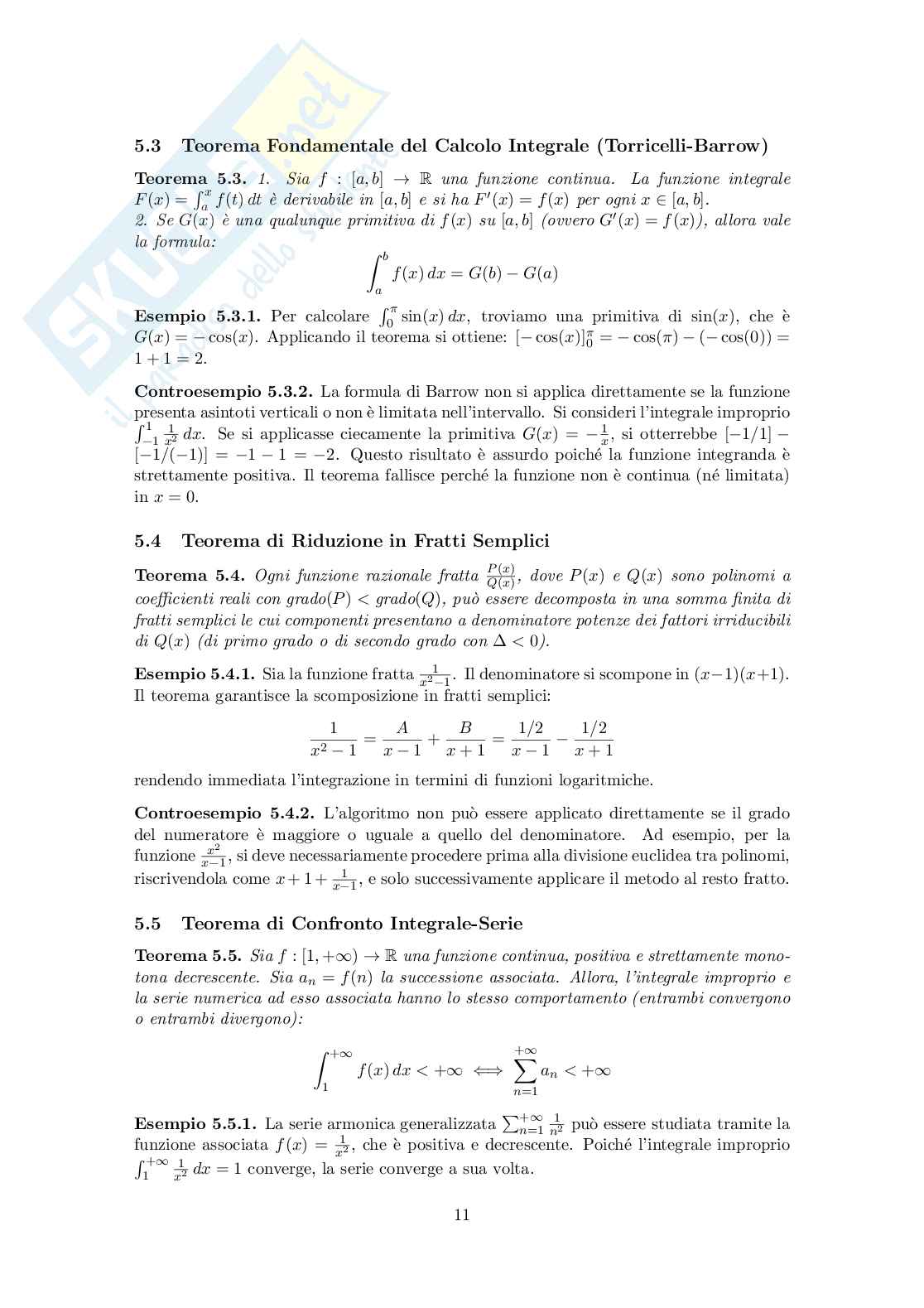 Teoremi di Analisi 1 Pag. 11