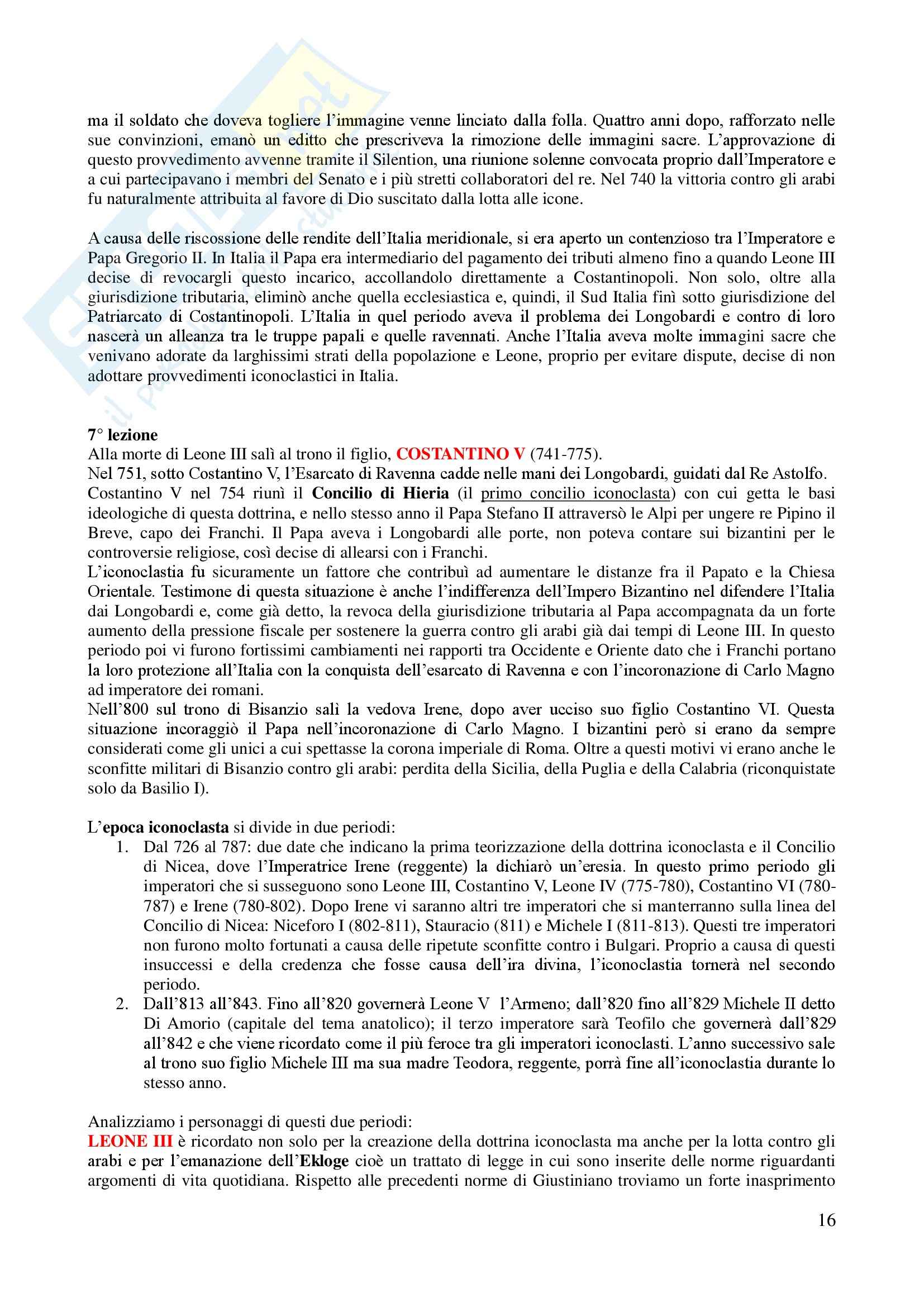 Civiltà bizantina - Appunti e lezioni Pag. 16