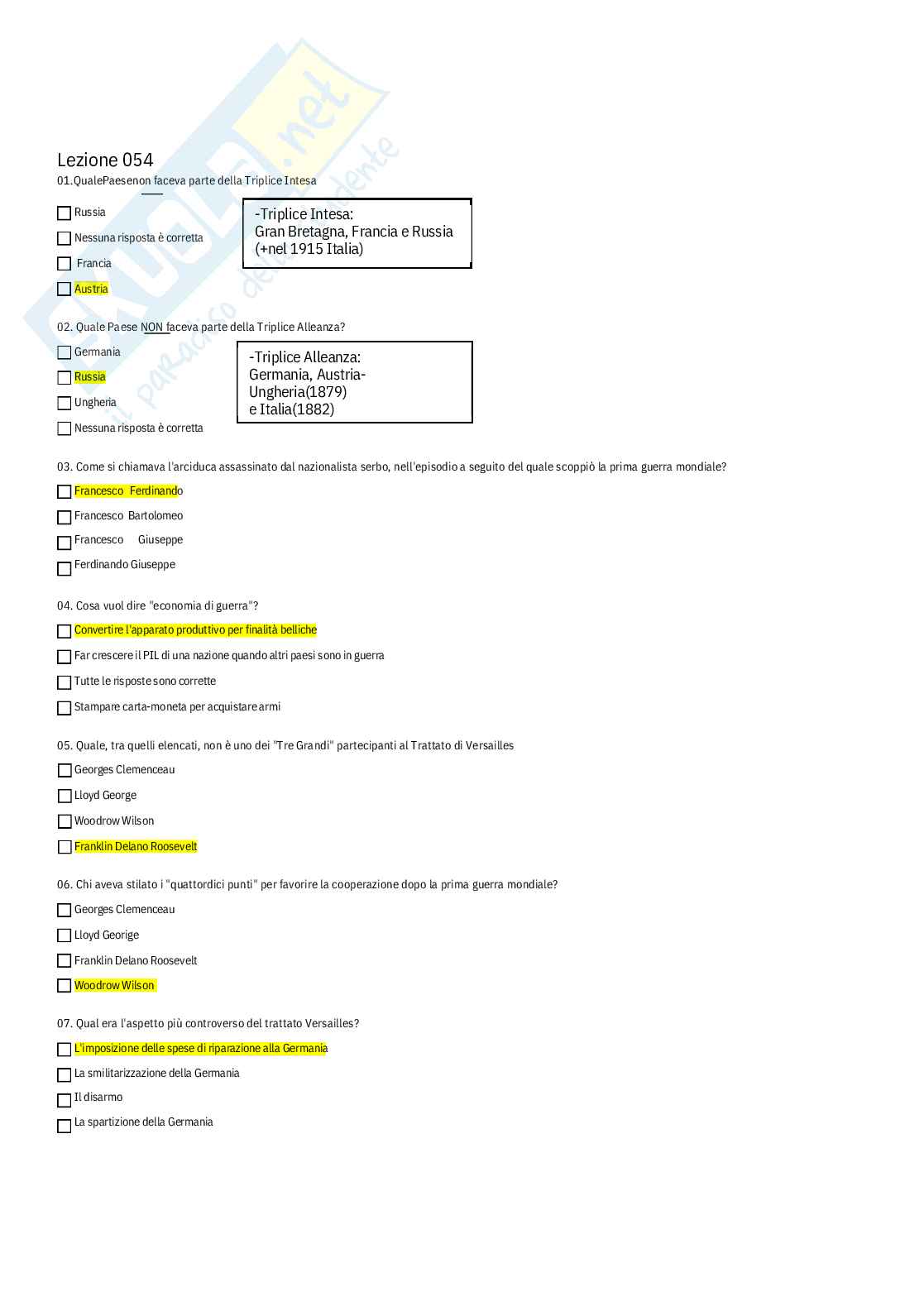 Storia economica – Paniere risposte chiuse completo - A.A. 2025/26 Pag. 76