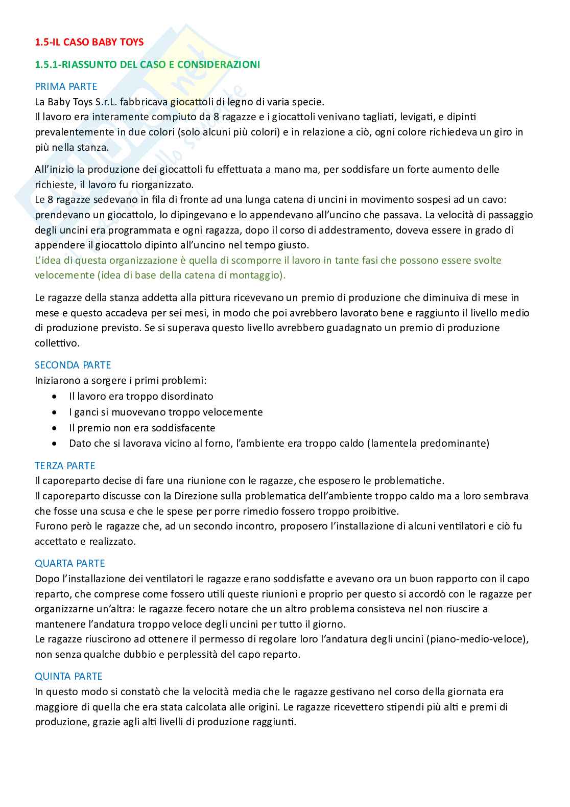 Sistemi organizzativi, parte 6 - Il coordinamento: modello di Thompson Pag. 1