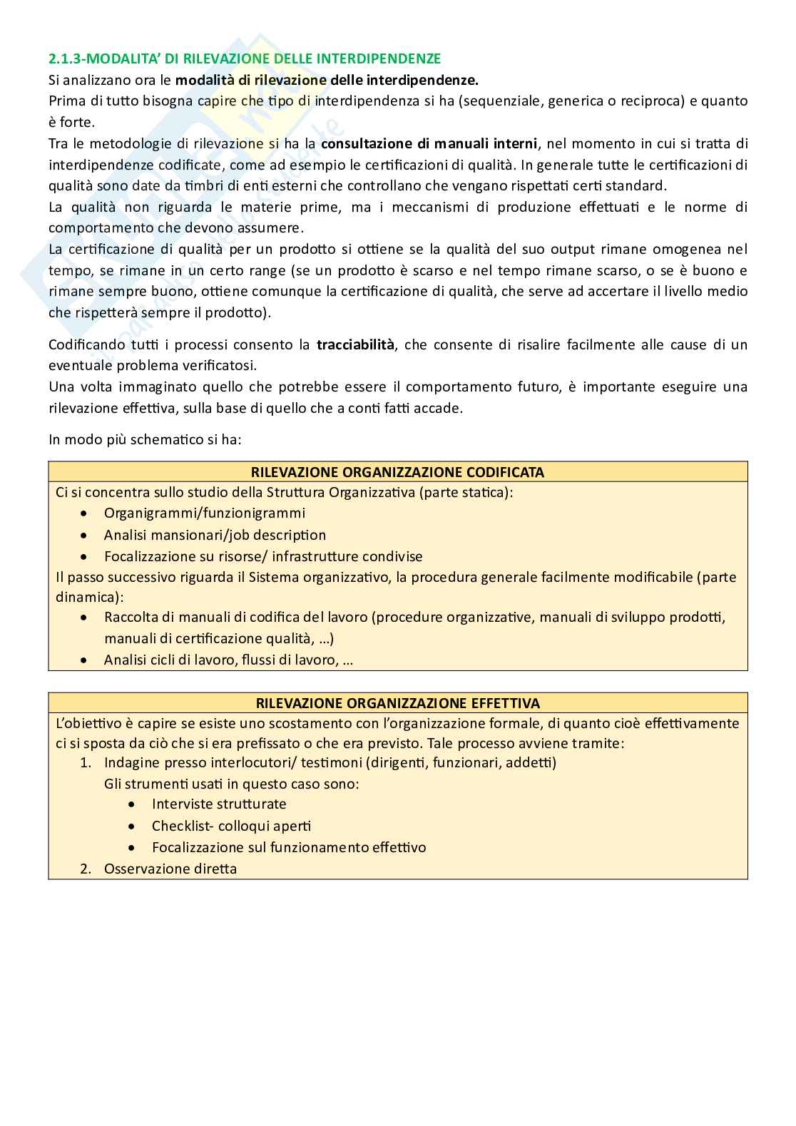 Sistemi organizzativi, parte 6 - Il coordinamento: modello di Thompson Pag. 6