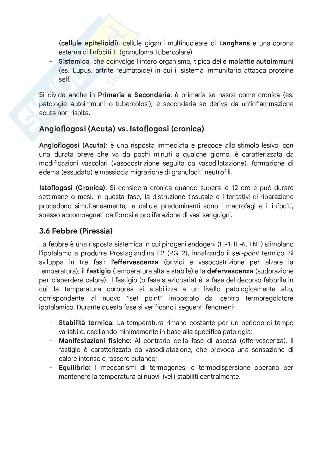 Appunti dettagliati Patologia generale, clinica e terminologia medica Pag. 16