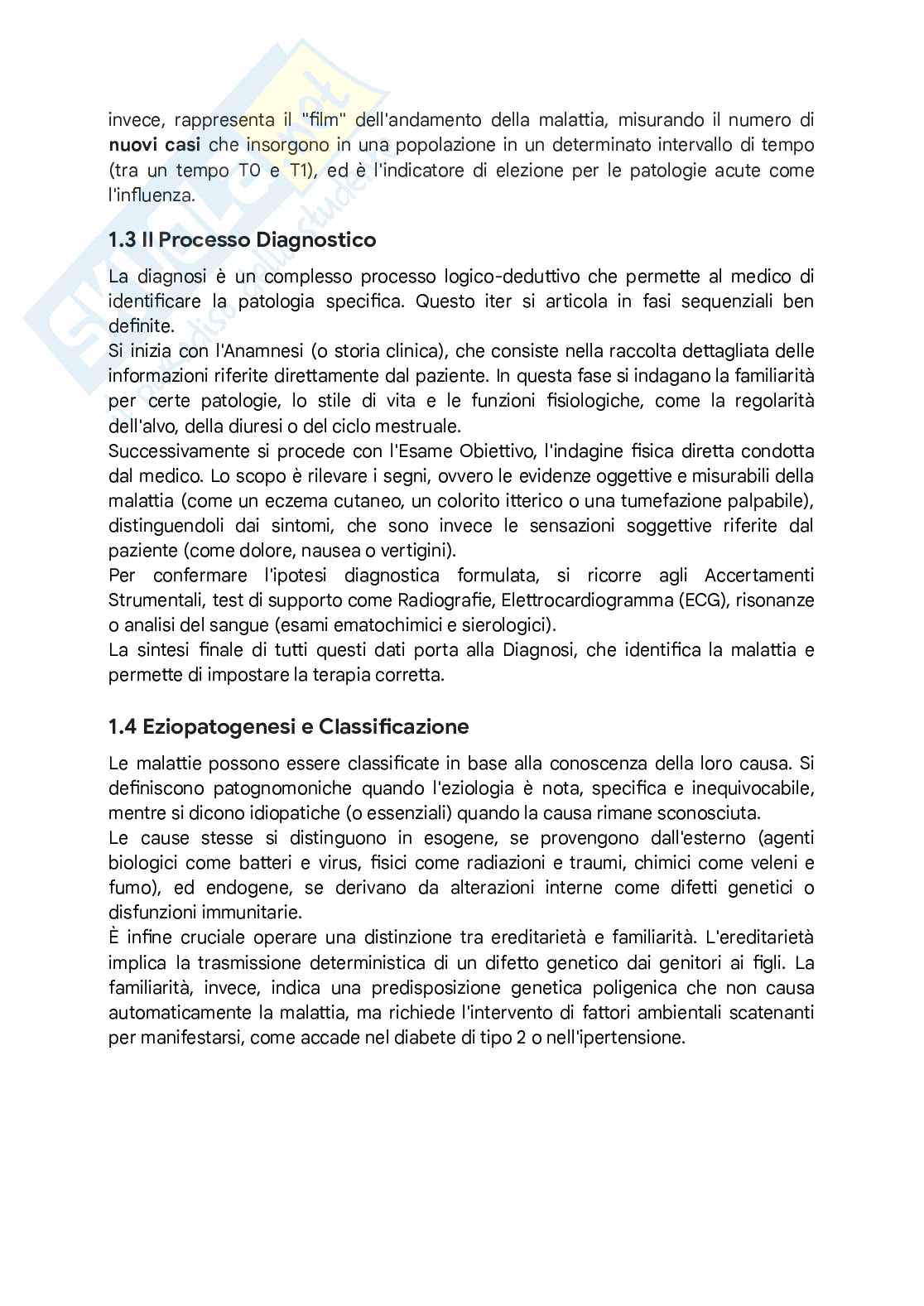 Appunti dettagliati Patologia generale, clinica e terminologia medica Pag. 2