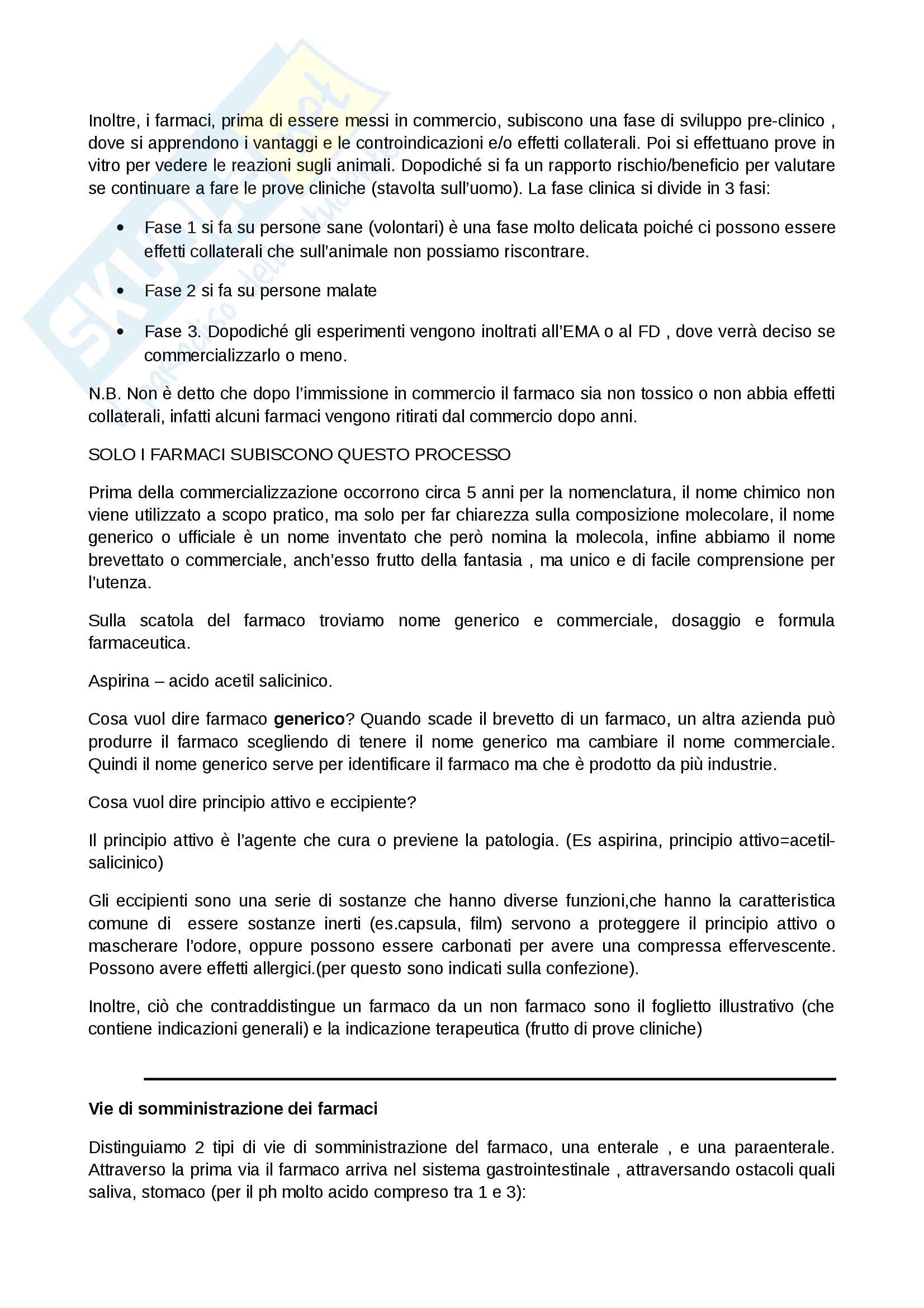 Farmacologia e Farmacotossicologia Per Le Professioni Sanitarie (TLB,Infiermeristica,Dietistica) Pag. 2