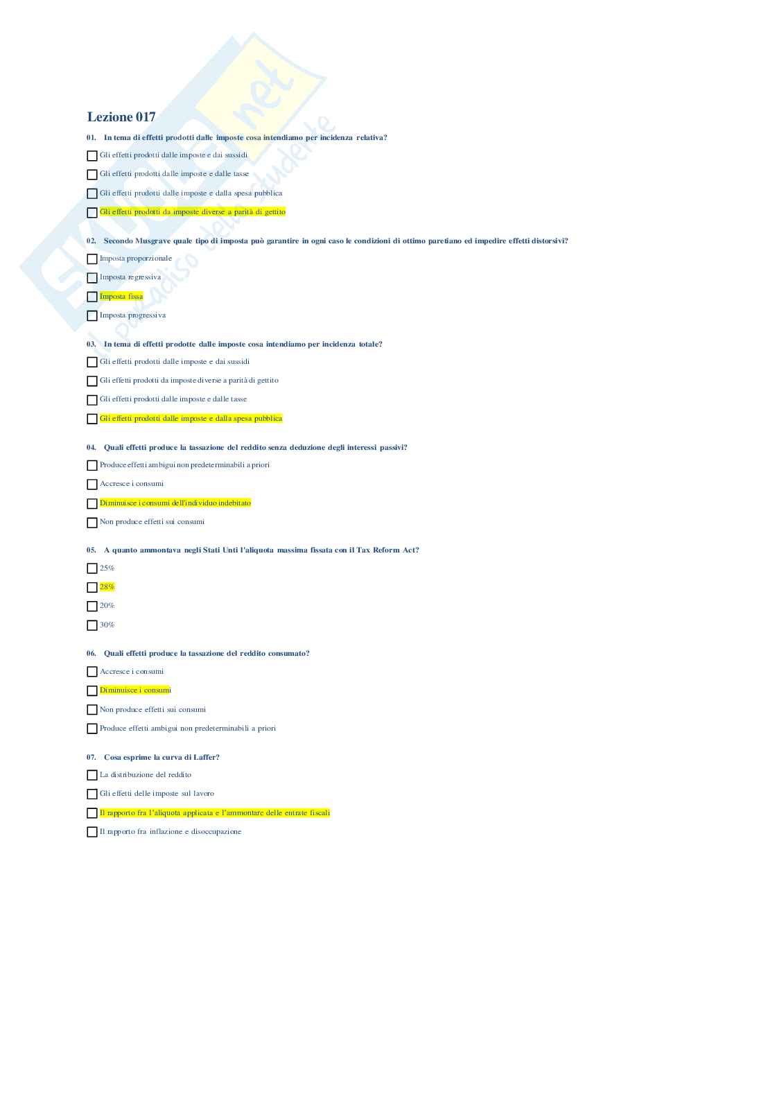 Scienza delle finanze Pag. 21