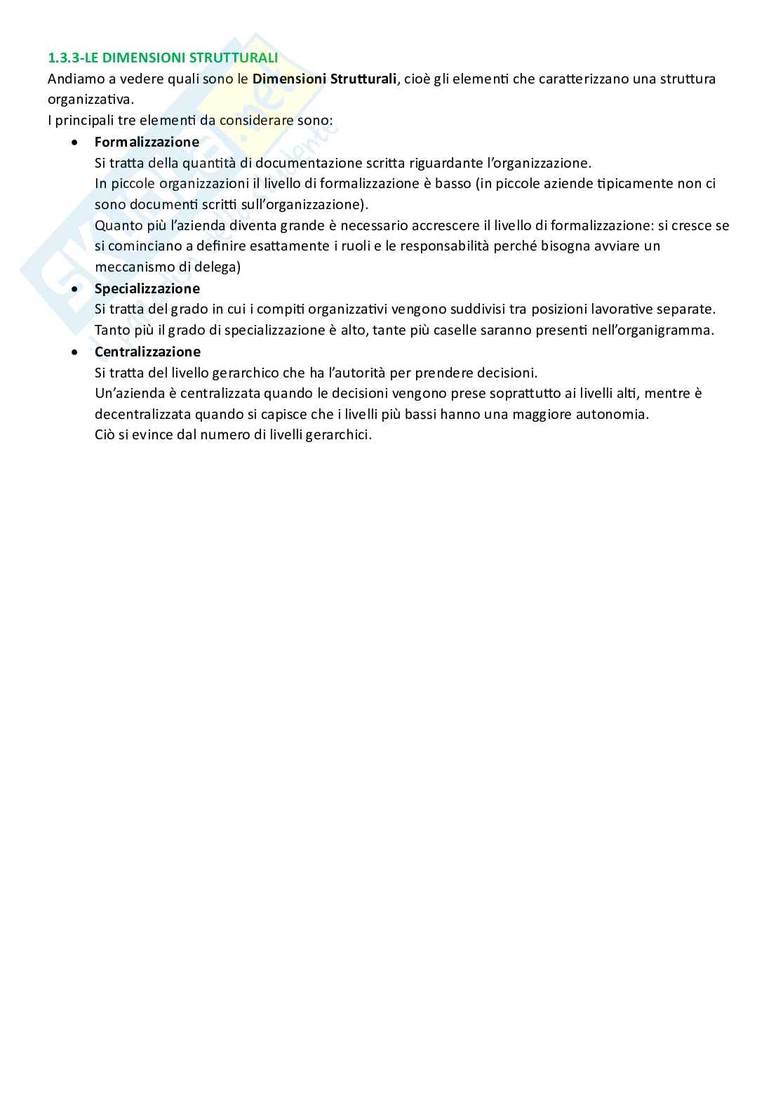 Sistemi organizzativi, parte 3 - La struttura organizzativa Pag. 6