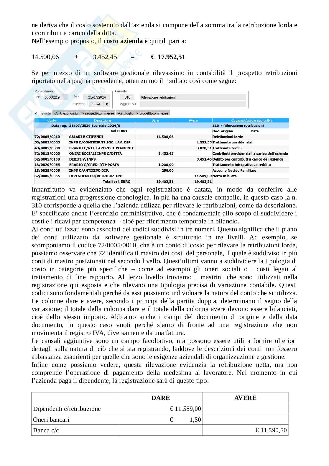 Costo del personale Pag. 6