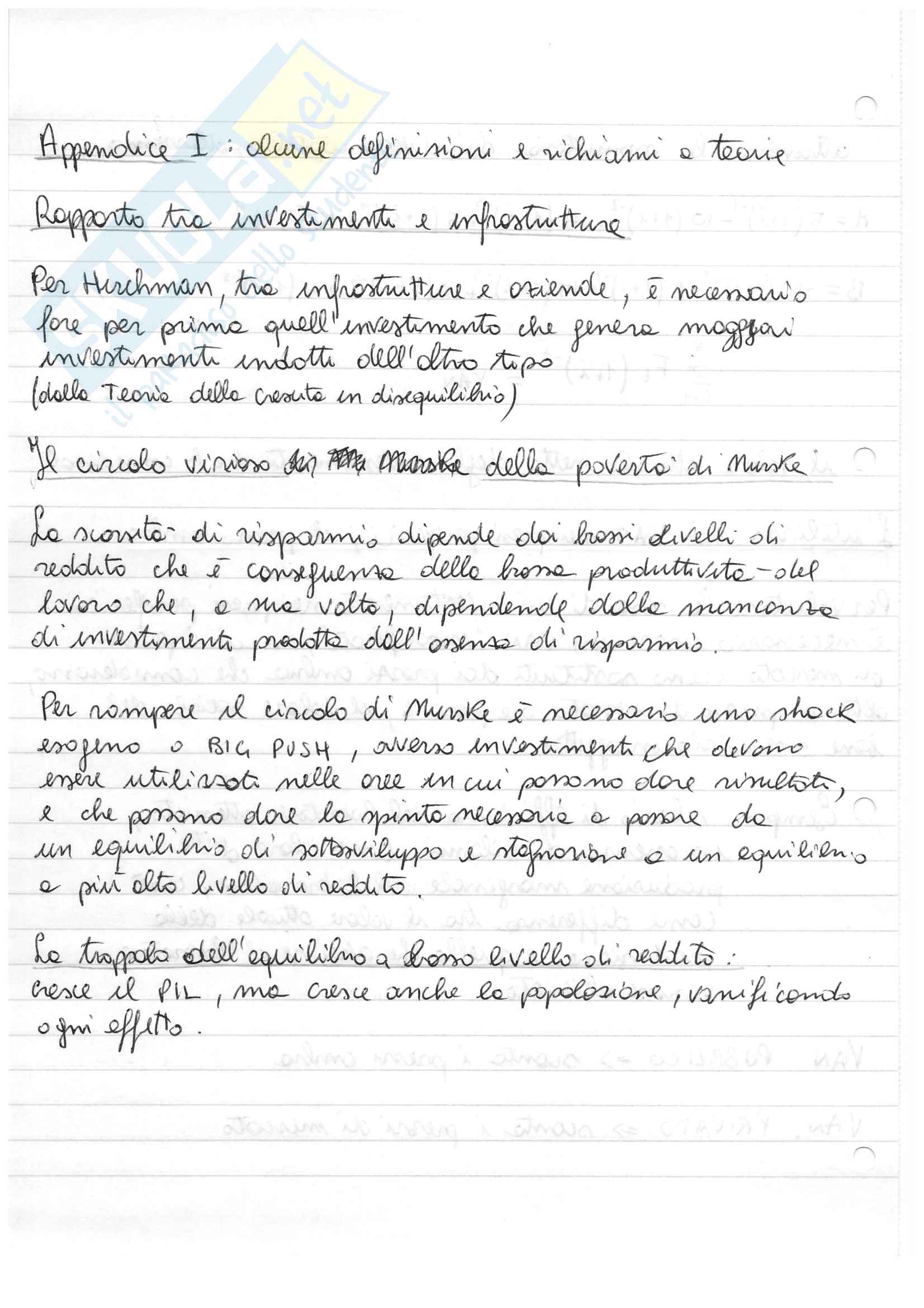 Appunti di Economia e Politica dello Sviluppo - prof. Vizzini Pag. 6