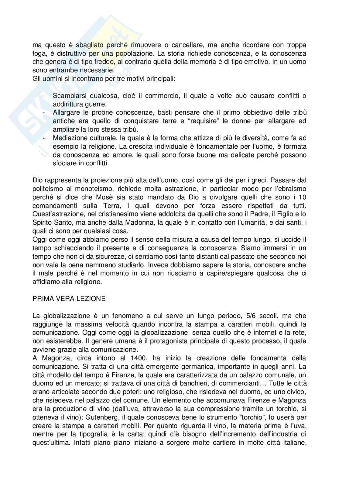 Riassunto esame Storia sociale della comunicazione, Prof. Ciuffoletti Zeffiro, libro consigliato Tre storie una storia, Ciuffoletti Pag. 2