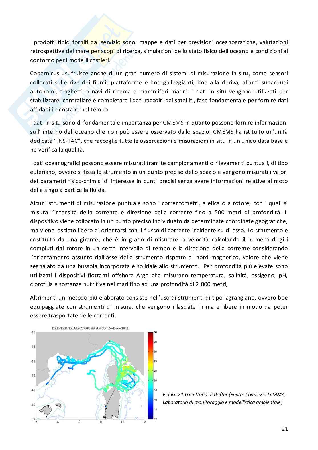 Tesi - Stima del potenziale energetico delle correnti marine nello strato superficiale del Mar Mediterraneo Pag. 21