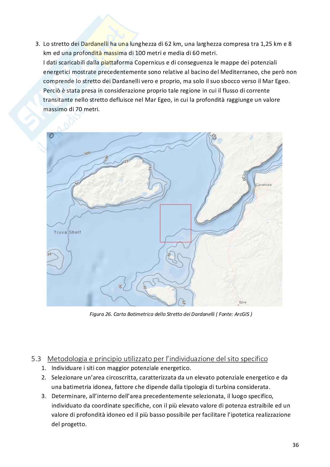 Tesi - Stima del potenziale energetico delle correnti marine nello strato superficiale del Mar Mediterraneo Pag. 36