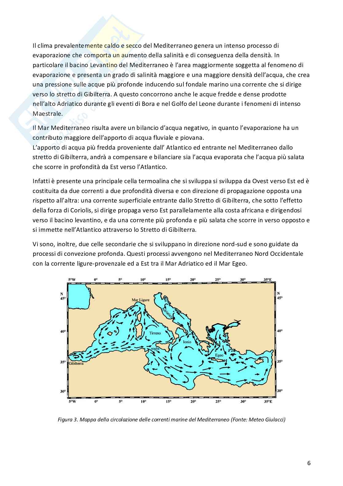 Tesi - Stima del potenziale energetico delle correnti marine nello strato superficiale del Mar Mediterraneo Pag. 6