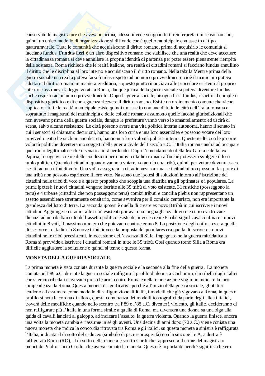Storia Romana - dalle origini all'età imperiale Pag. 41