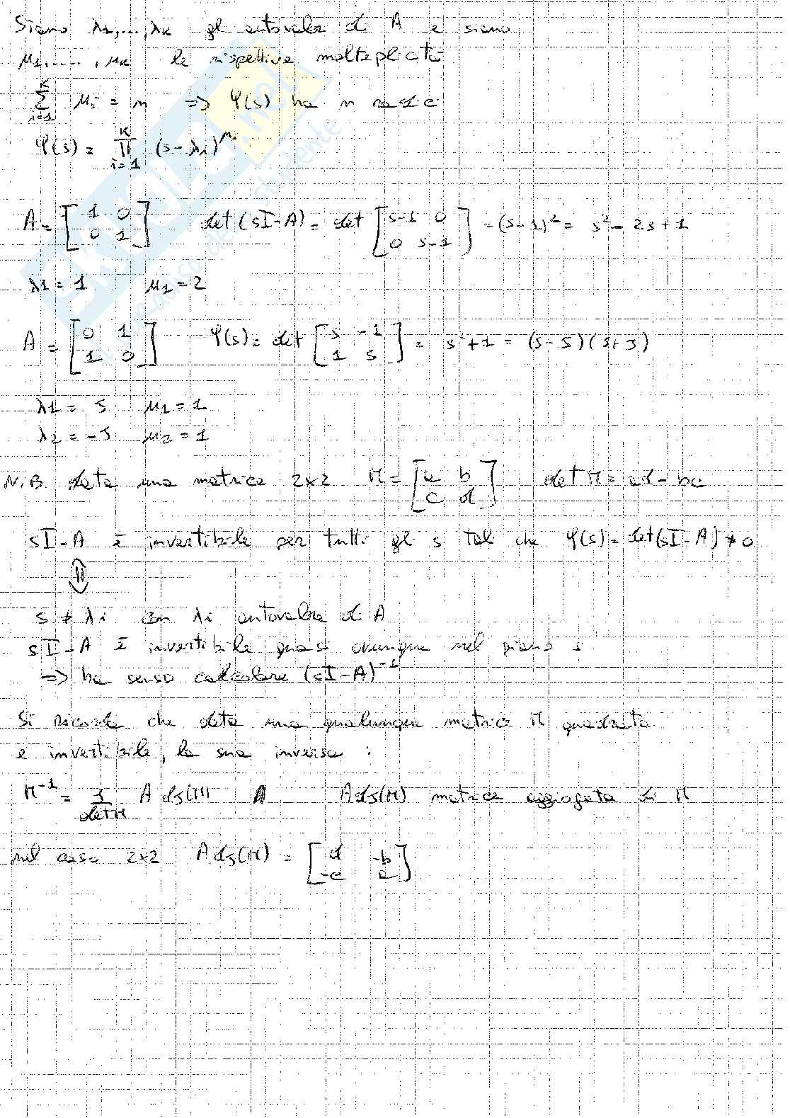 Appunti completi lezioni di Fondamenti di Automatica, prof Giorgio Battistelli Pag. 66