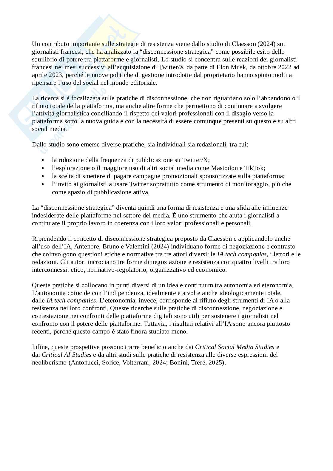 Riassunto esame Sociologia della Comunicazione, Prof. Valentini Elena, libro consigliato Sociologia delle piattaforme digitali , Valentini  Pag. 31