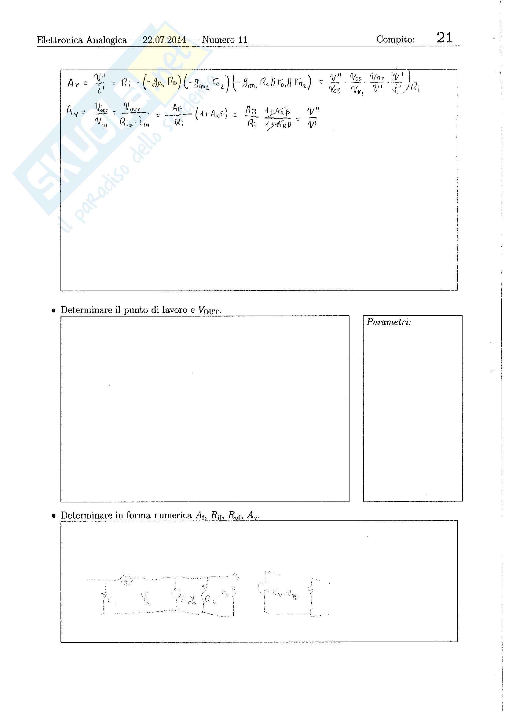 Elettronica Analogica - Esercizi Pag. 6